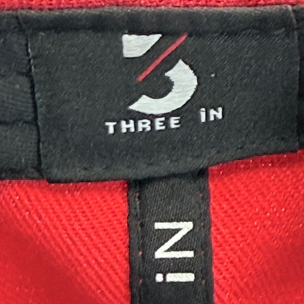 Three In Mortal Kombat Snapback Hat Red Black Flat Brim Dragon Graphic Cap - Picture 7 of 7